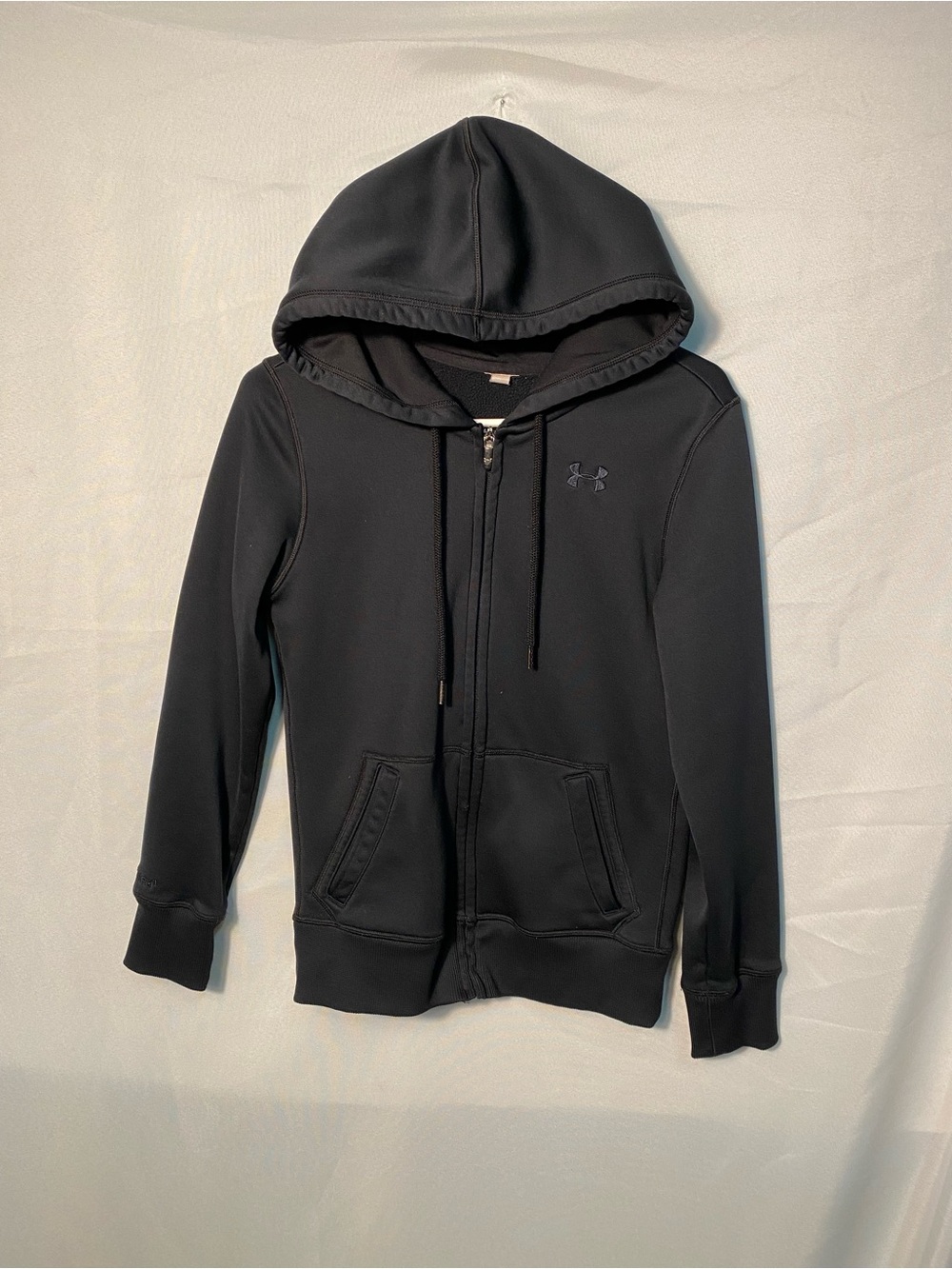 Under Armour Kids' Black Full-Zip Hoodie Meduim
